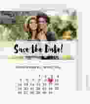 Save the Date-Kalenderblatt "Mirage" Kalenderblatt-Karte weiss