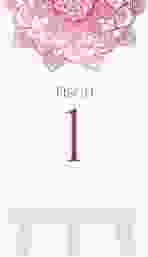 Tischnummer Hochzeit Delight Tischaufsteller pink