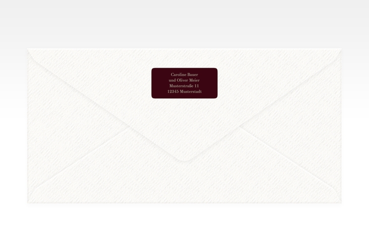 Absenderetikett Hochzeit Moment 45,7 x 21,2 mm rot