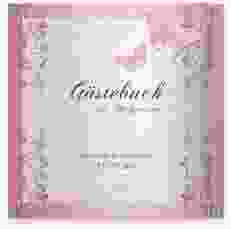 Gästebuch Selection Hochzeit Toulouse Leinen-Hardcover rosa mit Schmetterlingen und Schnörkeln