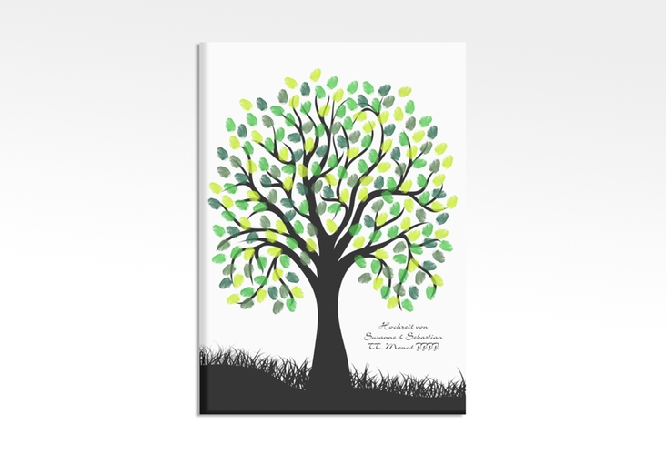 Wedding Tree Leinwand Hochzeitsbaum Henry (bis 200 Gäste) 50 x 70 cm