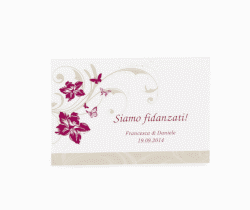 Klick: Details zu Inviti fidanzamento matrimonio collezione Parma anzeigen Inviti fidanzamento matrimonio collezione Parma A6 Postkarte fucsia
