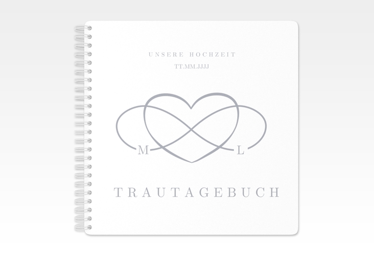 Trautagebuch Hochzeit Infinity Trautagebuch Hochzeit grau