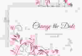 Change the Date-Karte Lilly A6 Karte quer pink