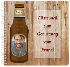 Gästebuch Geburtstag "Bierflasche"