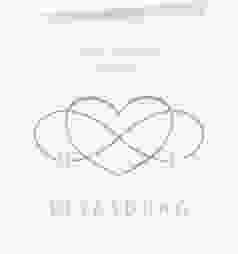 Hochzeitseinladung "Infinity" Quadratische Klappkarte grau