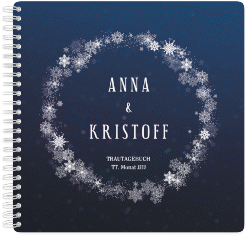 Klick: Details zu Trautagebuch Hochzeit "Winterdream" anzeigen Trautagebuch Hochzeit "Winterdream" Trautagebuch Hochzeit blau