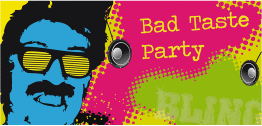 Klick: Details zu Einladungskarte Party "Bad Taste" anzeigen Einladungskarte Party Bad Taste