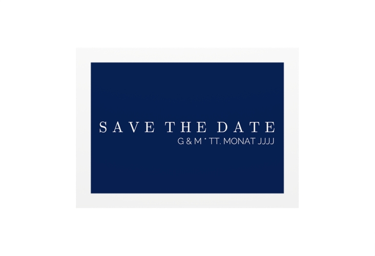 Save the Date-Visitenkarte Simply Visitenkarte quer