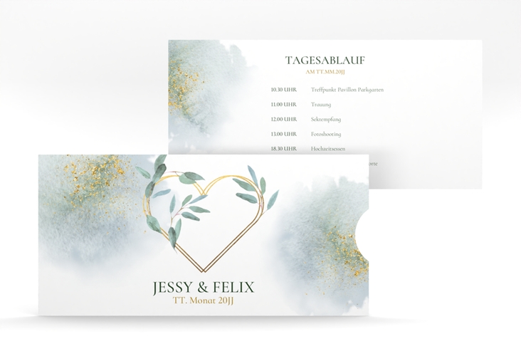 Hochzeitseinladung Amore Einsteckkarte hochglanz