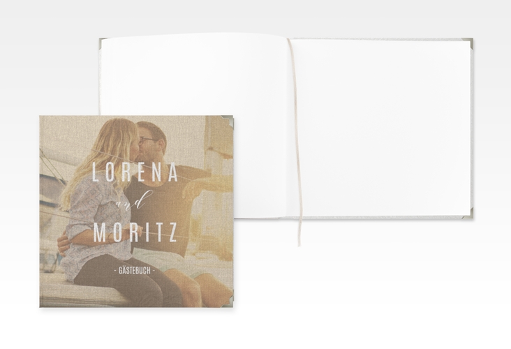 Gästebuch Selection Hochzeit Memory Leinen-Hardcover beige