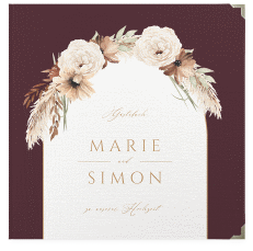Klick: Details zu Gästebuch Selection Hochzeit "Blumenbogen" anzeigen Gästebuch Selection Hochzeit Blumenbogen Leinen-Hardcover rot