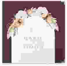 Gästebuch Selection Hochzeit Blumenbogen Leinen-Hardcover rot