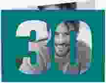 Einladung 30. Geburtstag "Numbers"