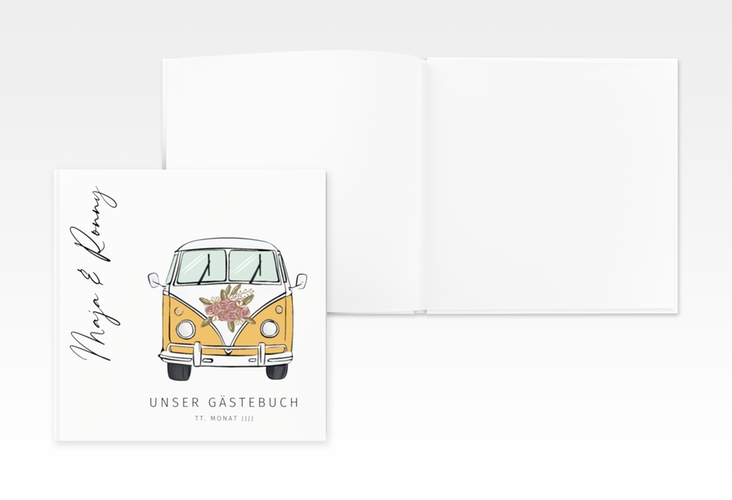 Gästebuch Creation Hochzeitsbulli 20 x 20 cm, Hardcover