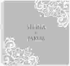 Trautagebuch Hochzeit Vintage Trautagebuch Hochzeit grau mit floraler Spitze
