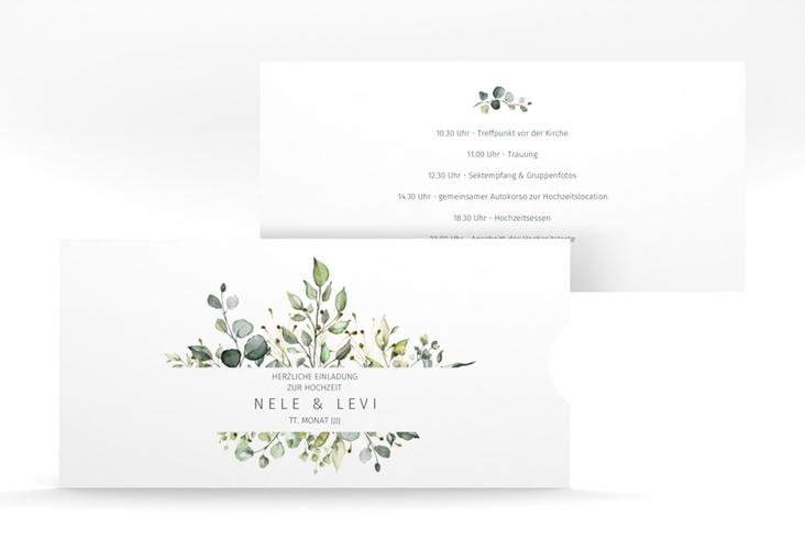 Hochzeitseinladung Enchanting Einsteckkarte weiss