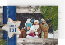 Weihnachtskarte "Zimtstern"