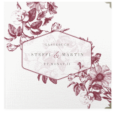 Klick: Details zu Gästebuch Selection Hochzeit "Magnificent" anzeigen Gästebuch Selection Hochzeit Magnificent Leinen-Hardcover rot