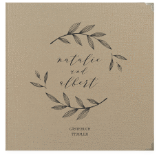 Klick: Details zu Gästebuch Selection Hochzeit "Naturelove" anzeigen Gästebuch Selection Hochzeit Naturelove Leinen-Hardcover schwarz
