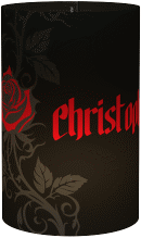 Windlicht Hochzeit "Red Rose"