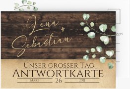 Antwortkarte Hochzeit Landhaus
