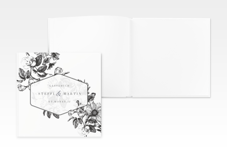 Gästebuch Creation Hochzeit Magnificent 20 x 20 cm, Hardcover schwarz