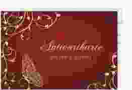 Antwortkarte Hochzeit Eternity A6 Postkarte rot