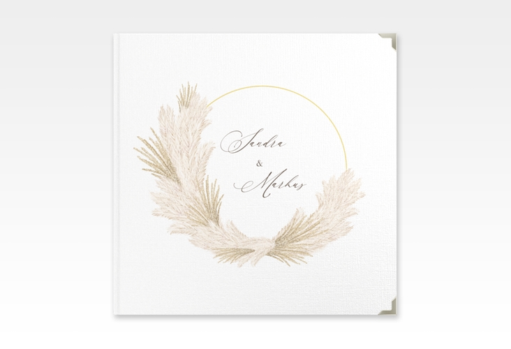 Gästebuch Selection Hochzeit Pumila Leinen-Hardcover weiss