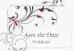 Save the Date-Karte Hochzeit Palma A6 Karte quer lila