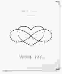 Hochzeitsalbum Infinity 21 x 25 cm blau