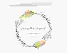 Hochzeitseinladung Herbsthochzeit A6 Klappkarte quer weiss