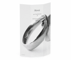 Klick: Details zu Menù matrimonio collezione Siviglia anzeigen Menù matrimonio collezione Siviglia DIN A4 Wickelfalz