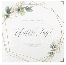 Klick: Details zu Gästebuch Selection Hochzeit "Greenish" anzeigen Gästebuch Selection Hochzeit Greenish Leinen-Hardcover gruen