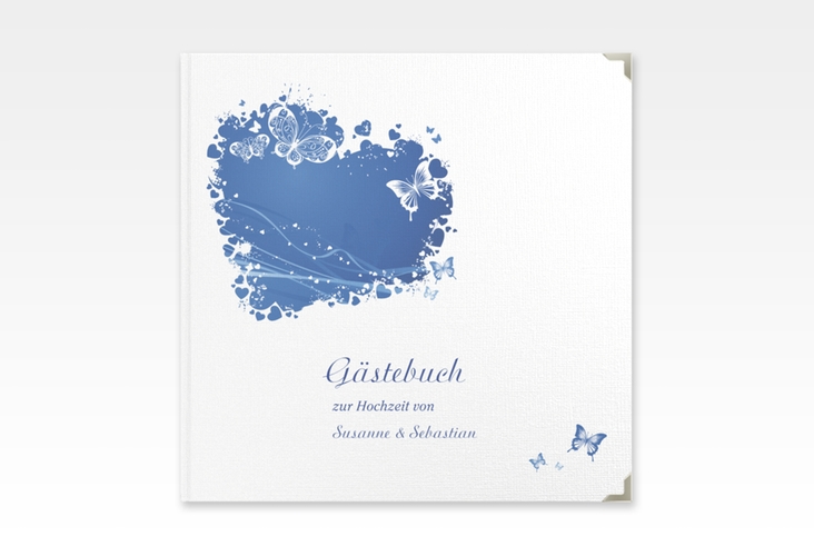 Gästebuch Selection Hochzeit Mailand Leinen-Hardcover blau