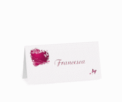Klick: Details zu Segnaposti matrimonio collezione Milano anzeigen Segnaposti matrimonio collezione Milano Tischkarten fucsia