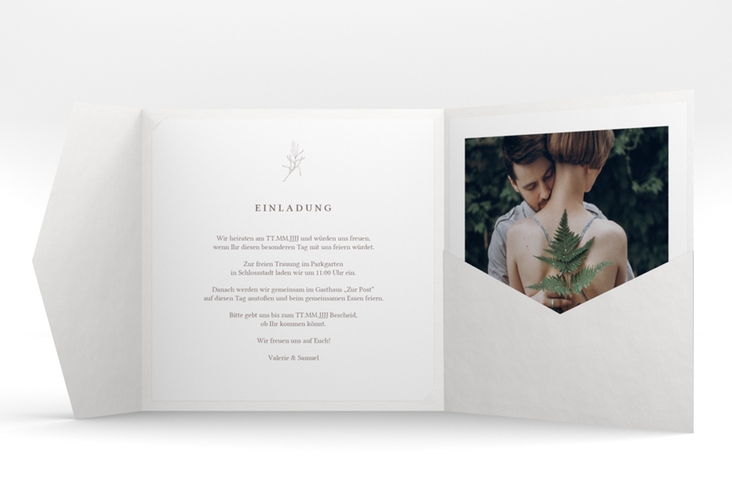 Hochzeitseinladung "Ivy" Pocketfold
