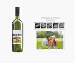 Etichette vino matrimonio collezione Valencia Etikett Weinflasche 4er Set