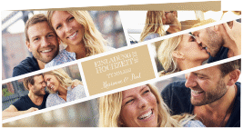 Klick: Details zu Hochzeitseinladung "Rise" anzeigen Hochzeitseinladung Rise lange Klappkarte quer beige