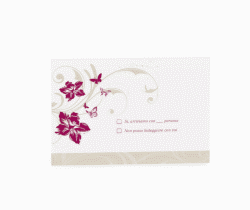 Klick: Details zu Biglietti risposta matrimonio collezione Parma anzeigen Biglietti risposta matrimonio collezione Parma A6 Postkarte fucsia