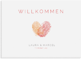 Klick: Details zu Willkommensschild Leinwand "Fingerprint" anzeigen Willkommensschild Leinwand "Fingerprint" 70 x 50 cm Leinwand pink