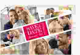Save the Date-Postkarte Rise A6 Postkarte pink