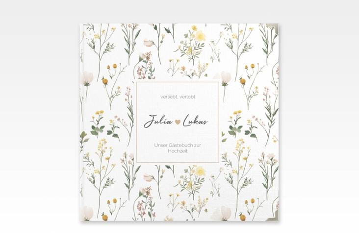 Gästebuch Selection Hochzeit Blumenwiese Leinen-Hardcover bunt