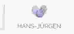 Tischkarte Hochzeit Fingerprint Tischkarten lila schlicht mit Fingerabdruck-Motiv