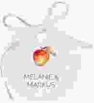 Geschenkanhänger Hochzeit Herbstlich Geschenkanhänger, rund weiss