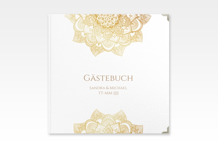 Gästebuch Selection Hochzeit Delight Leinen-Hardcover gold