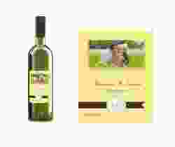 Etichette vino matrimonio collezione Malaga Etikett Weinflasche 4er Set giallo