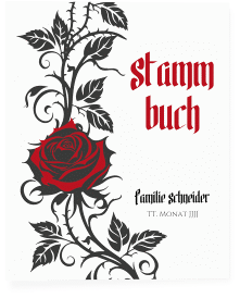 Stammbuch A4 Red Rose Stammbuch A4 weiss