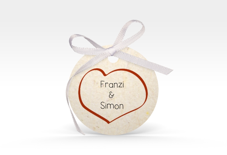 Geschenkanhänger Hochzeit Entscheidung Geschenkanhänger, rund