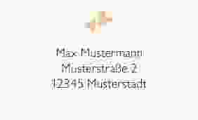 Empfängeretikett Hochzeit Twohearts 63,5 x 38,1 mm beige